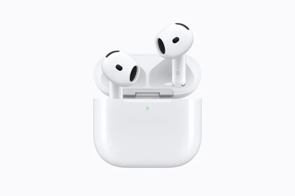 AirPods 5 in their open charging case